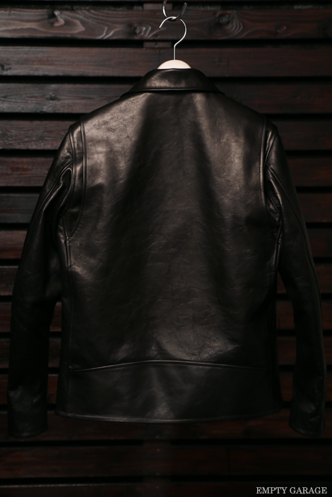 FindersKeepers x EMPTY GARAGE FK-RIDERS JACKET HORSEHIDE red silk