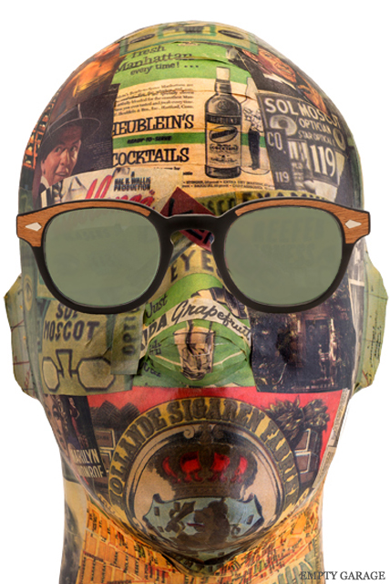 MOSCOT　100周年記念モデル　LEMTOSH "Matte Black Wood" G15 Lenses