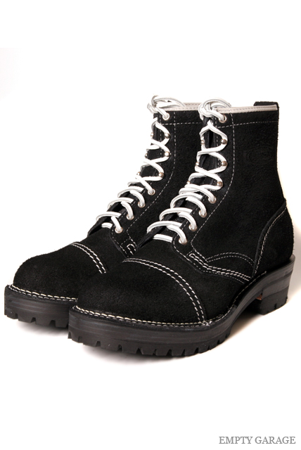 ［ウエスコ］ WESCO BOOTS JOBMASTER BKラフアウト 8" DMS ALL WHTステッチ プラチナLL