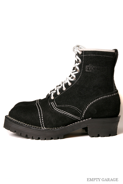 ［ウエスコ］ WESCO BOOTS JOBMASTER BKラフアウト 8" DMS ALL WHTステッチ プラチナLL