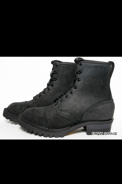 WESCO BOOTS JOBMASTER BKラフアウト ALL.BLACK/ToeCap ウエスコ