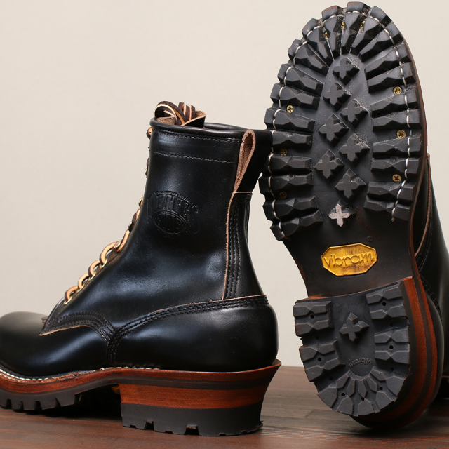 ホワイツブーツ スモークジャンパー セミドレス木型 WHITE'S BOOTS SMOKE JUMPER custom Chromexcel Black