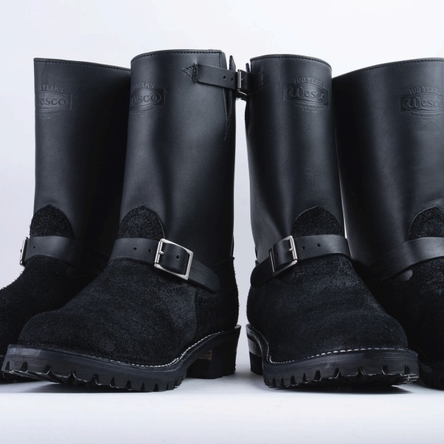 WESCO BOOTS BOSS ブラック スムース＆ラフアウトレザー BK-7710-100