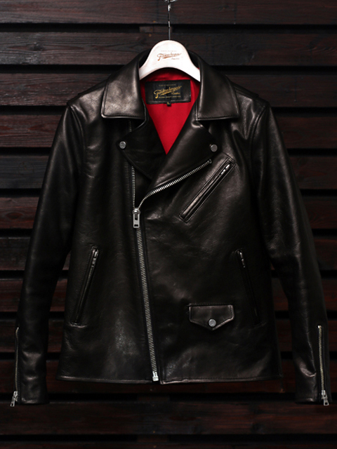 FindersKeepers x EMPTY GARAGE FK-RIDERS JACKET HORSEHIDE red silk
