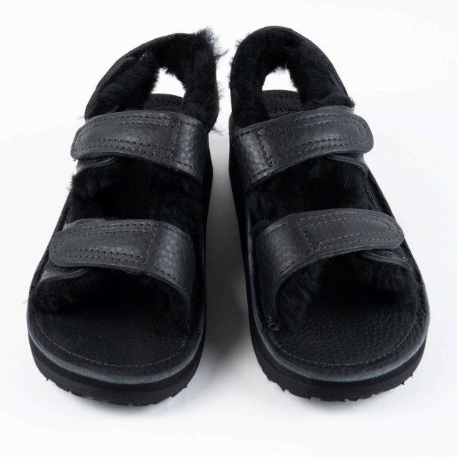 The Sandalman BSSB Black Sheepskin Bullhide サンダルマン シープ