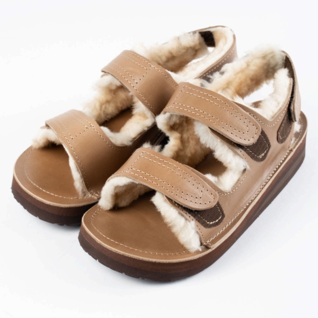 The Sandalman BSSB Natural Sheepskin Tan Chromexcel サンダルマン