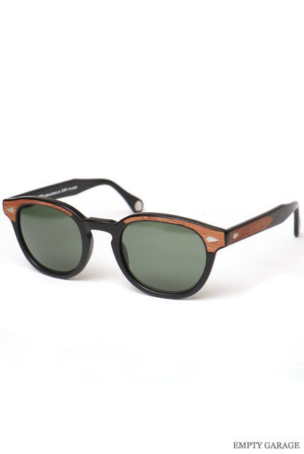 MOSCOT モスコット 100周年記念モデル LEMTOSH "Matte Black Wood" Polarized G15 Lenses