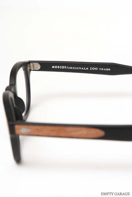 MOSCOT 100周年記念モデル LEMTOSH Matte Black Wood Clear Lenses