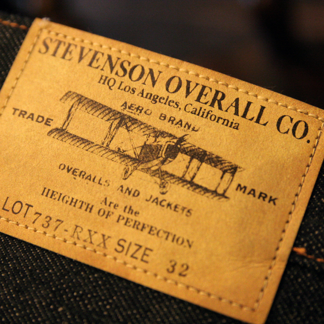 STEVENSON OVERALL CO.　VENTURA denim pants LOT.737 Rigid 14oz Indigo スティーブンソン ヴェンチュラ　デニムパンツ