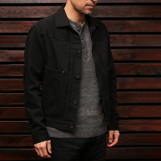 STEVENSON OVERALL Co. Saddle Horn Type2 -102 Black 12 oz. Denim