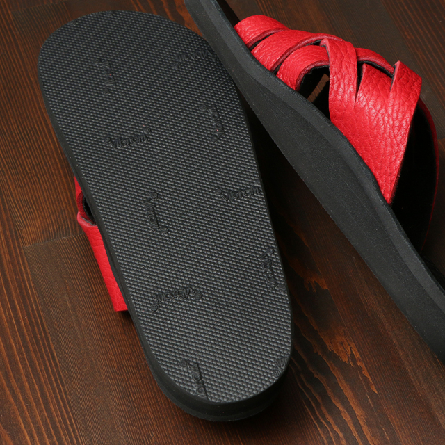 The Sandalman Weave Black x Red Bullhide Leather ウエスコ ホワイツ