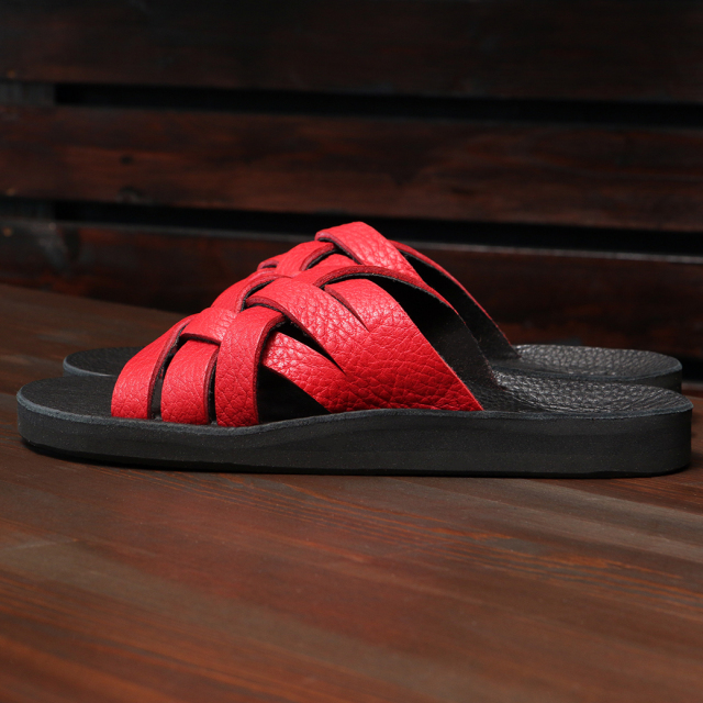 The Sandalman Weave Black x Red Bullhide Leather ウエスコ ホワイツ