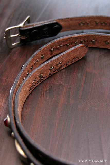 The Roosterking & Co. Belt スタッズナローベルト