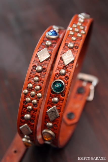 The Roosterking & Co. Belt スタッズナローベルト