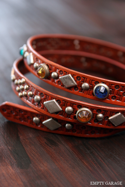 The Roosterking & Co. Belt スタッズナローベルト
