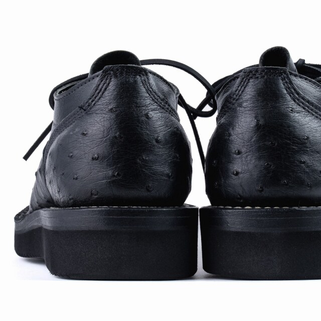 WHITE'S BOOTS OXFORD SHOE Ostrich C461 Last LTT ブラック オーストリッチ/バッファロー