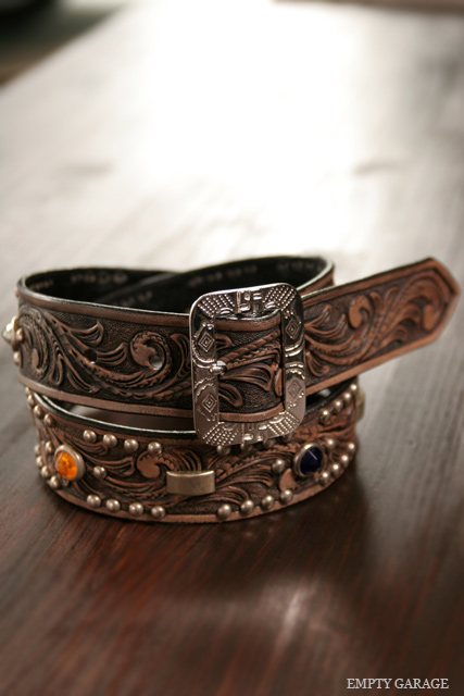 ROOSTERKING & CO. カービングスタッズベルト CARVING STUDS BELT