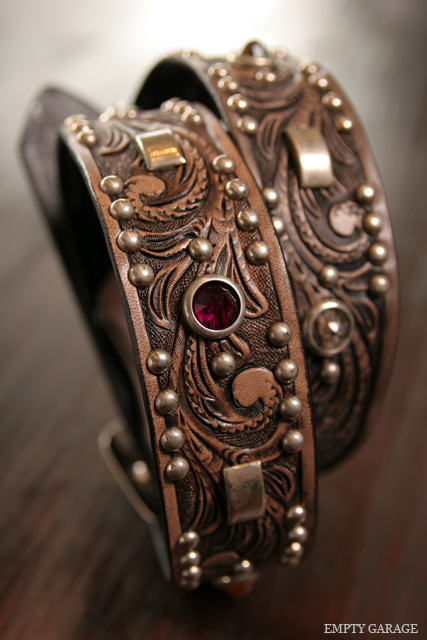 ROOSTERKING & CO. カービングスタッズベルト CARVING STUDS BELT