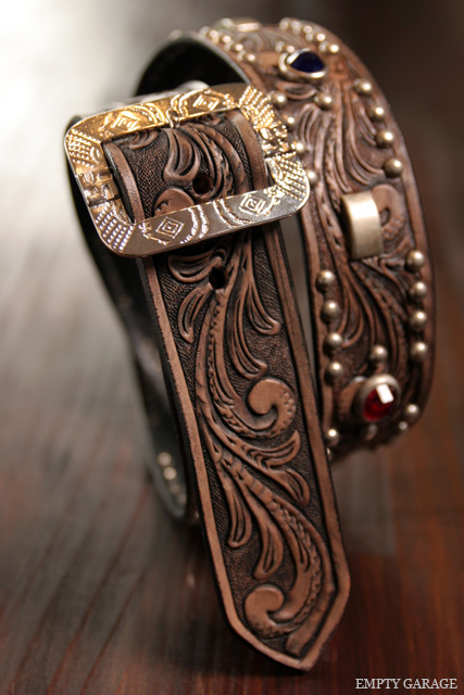 ROOSTERKING & CO. カービングスタッズベルト CARVING STUDS BELT