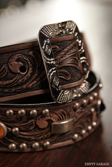 ROOSTERKING & CO. カービングスタッズベルト CARVING STUDS BELT