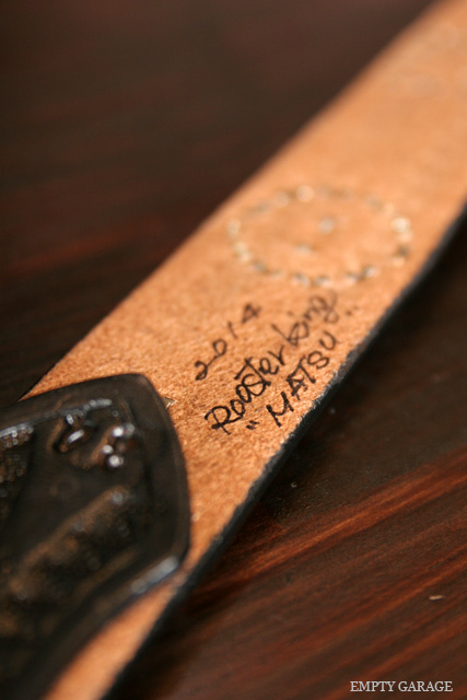 ROOSTERKING & CO. カービングスタッズベルト CARVING STUDS BELT