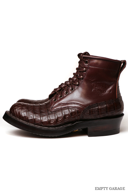 [ホワイツ] WHITE'S BOOTS　Classic Lace up Boot C461 Last Brown Caiman ［ワニ革］