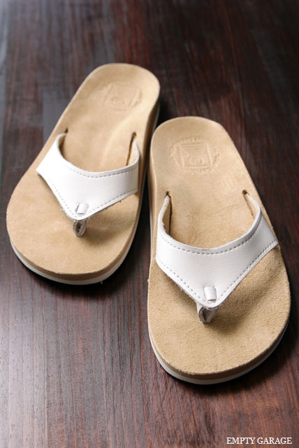 The Sandalman　501Narrow　White Bullhide/Sand Beige Suede