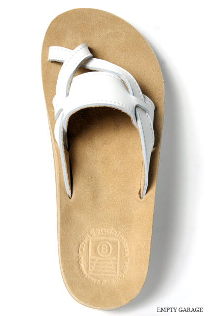 The Sandalman　The Tony　White Bullhide/Sand Beige Suede