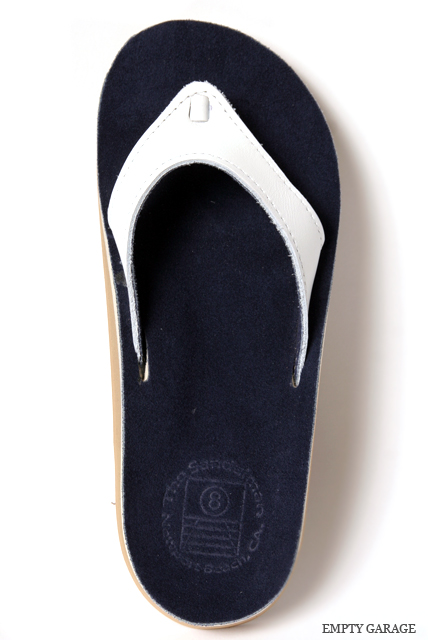 The Sandalman　501Narrow　White Bullhide/Navy Suede