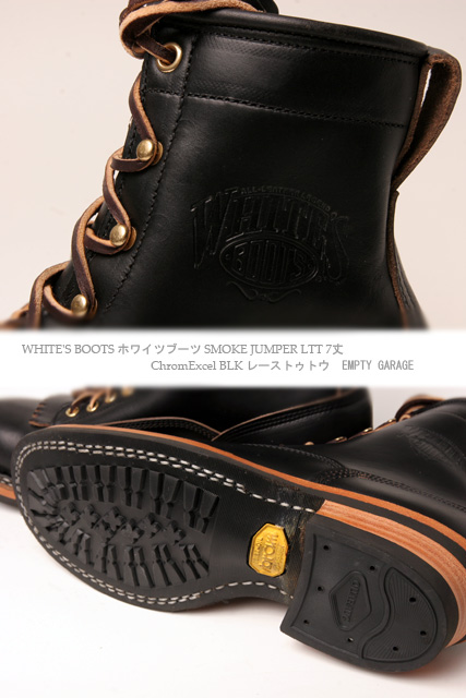 WHITE'S BOOTS ホワイツブーツ SMOKE JUMPER LTT 7丈 ChromExcel BLK レースアップトウ