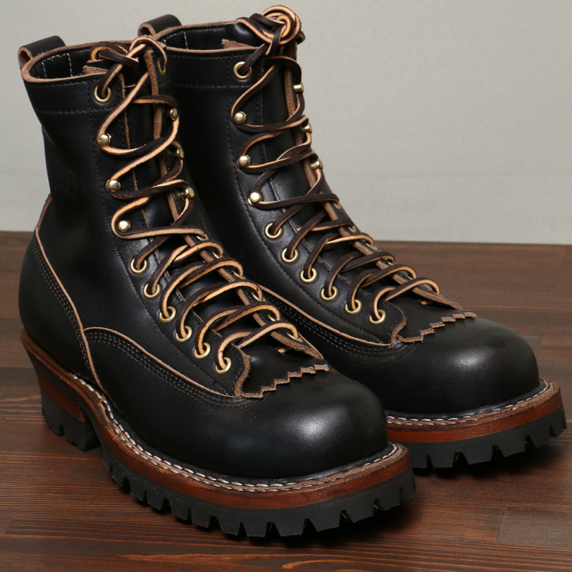 靴 White'SmokeJumper Black Chrom Excel The Original Smokejumper Lace-to-Toe Wildland Fire Boot