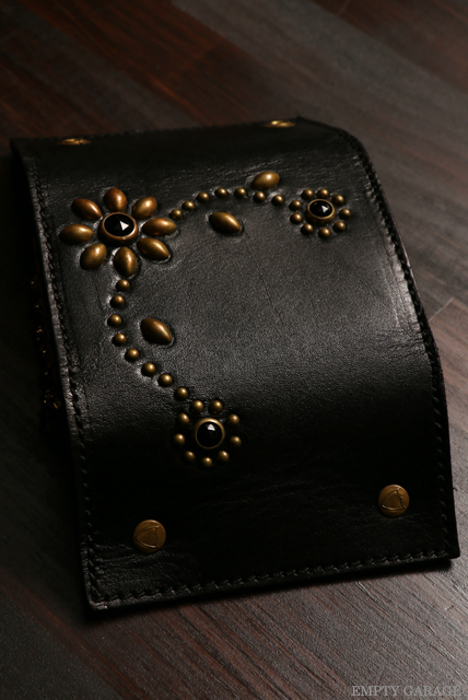 HTC　Leather Key Case Flower　gold black