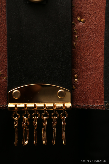 HTC　Leather Key Case Flower　gold black