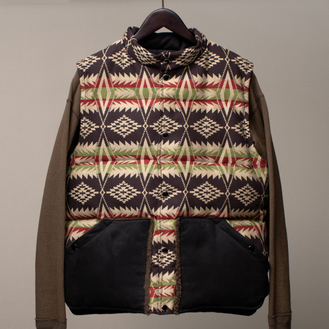 STEVENSON OVERALL Co. Black Hills - BH1 RIVERSIBLE DOWN VEST ダウンベスト