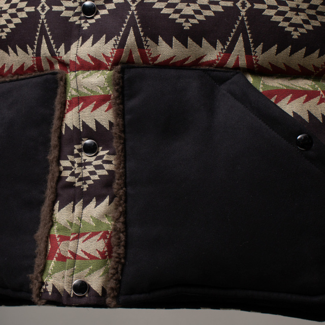 STEVENSON OVERALL Co. Black Hills - BH1 RIVERSIBLE DOWN VEST ダウンベスト