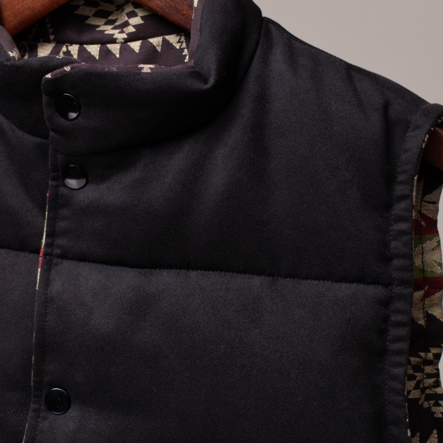 STEVENSON OVERALL Co. Black Hills - BH1 RIVERSIBLE DOWN VEST ダウンベスト