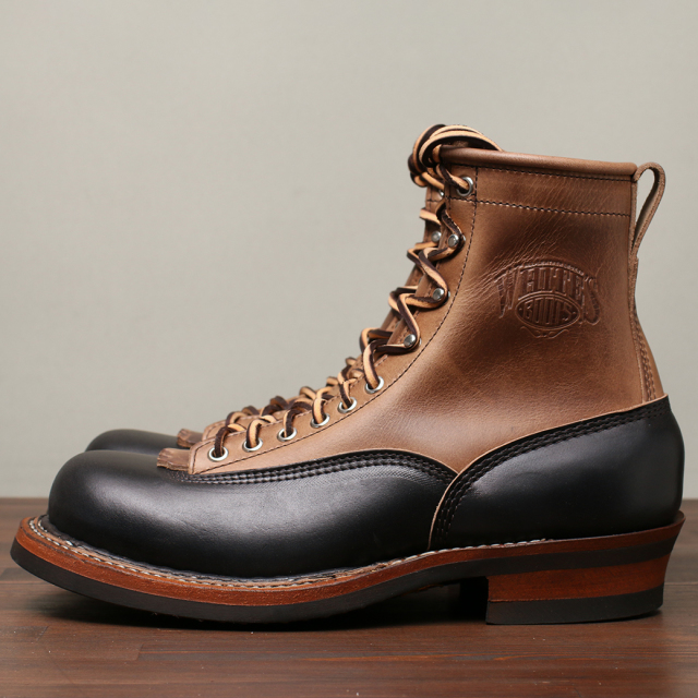 [ホワイツ] WHITE'S BOOTS Smoke Jumper LTT Black x Natural Chromexcel