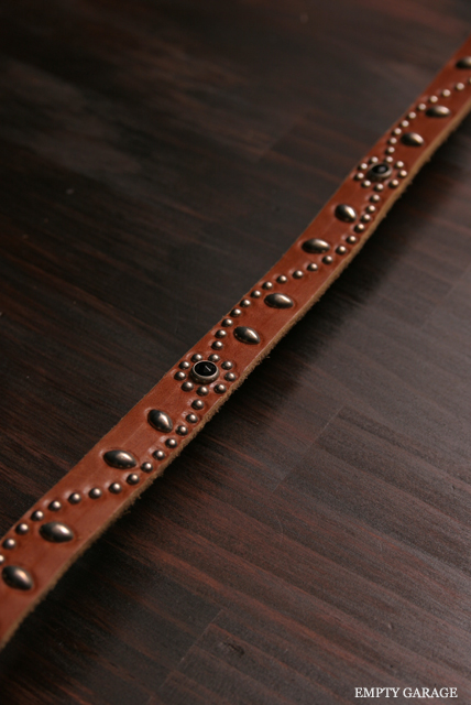 HTC narrow studs BELT SN32-SP light brown