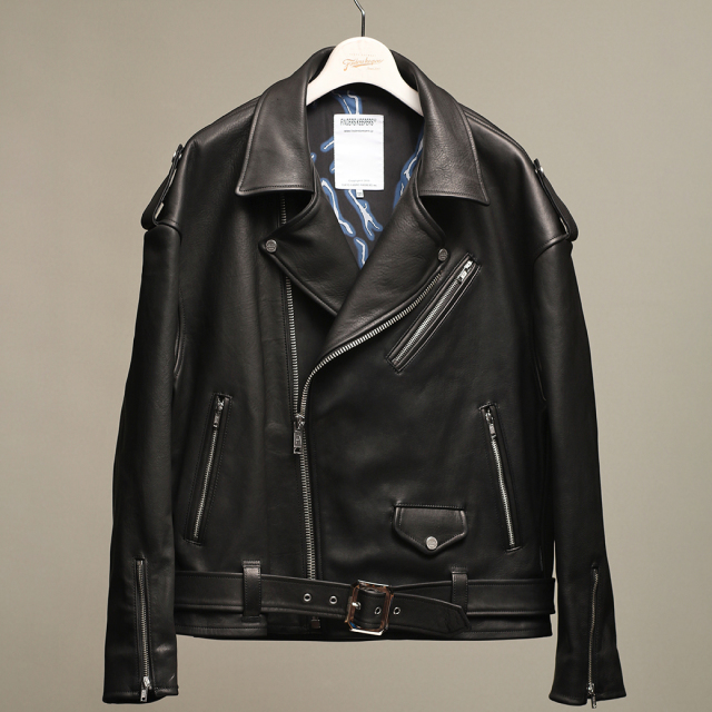 EMPTY GARAGE 限定販売 FindersKeepers FK-RIDERS NYC JACKET 4th Black Cowhide / Horsehide