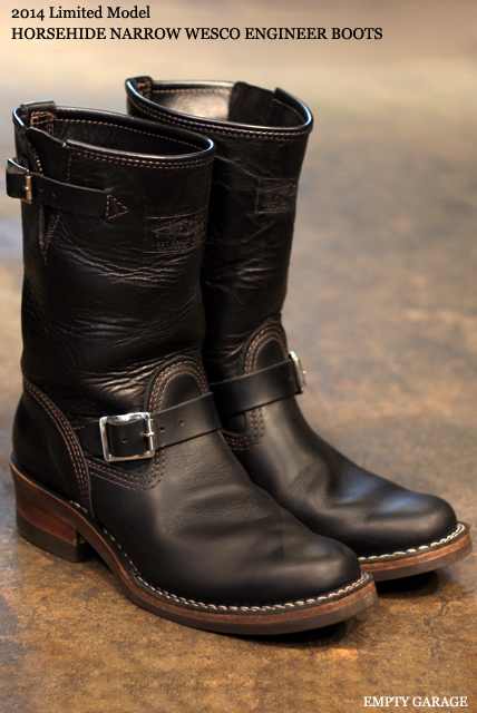 WESCO 2014 Limited Model HORSEHIDE NARROW ENGINEER BOOTS 