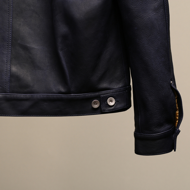 FindersKeepers x Yutaka Fujihara (BerBerJin) FK-TYPE TWO 1955 T-BACK Navy HORSEHIDE