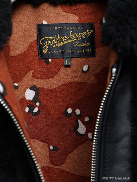 FindersKeepers FK-GRIZZLY JACKET BLACK HORSEHIDE x SHEEPSKIN