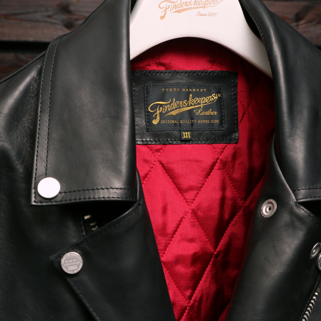 FindersKeepers FK-W.RIDERS JACKET U.K. STYLE BLACK HORSEHIDE