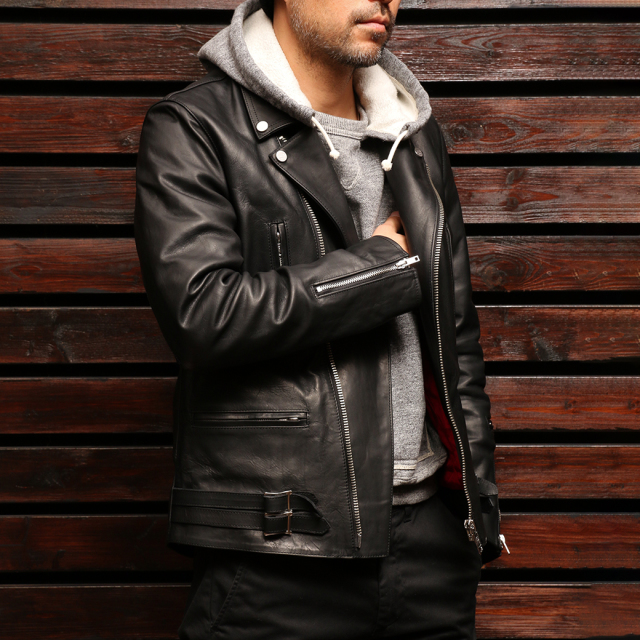 FindersKeepers FK-W.RIDERS JACKET U.K. STYLE BLACK HORSEHIDE