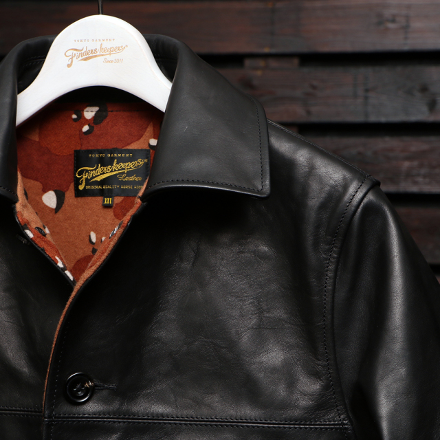 FindersKeepers FK-CAR COAT LONG Ver. 2ND Vegitable Tanning Hosehide