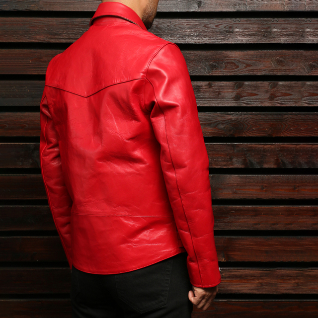 EMPTY GARAGE 別注 FindersKeepers FK-GRIZZLY JACKET BLACK HORSEHIDE x NAVY SHEEPSKIN