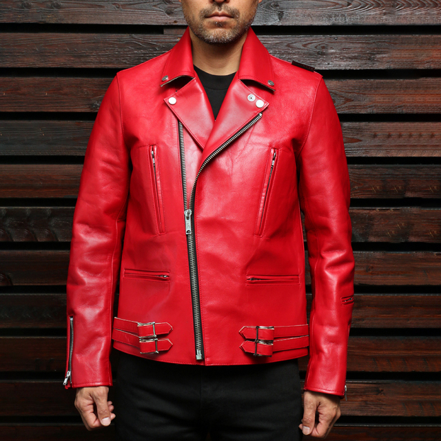 FindersKeepers FK-W.RIDERS JACKET U.K. STYLE RED HORSEHIDE