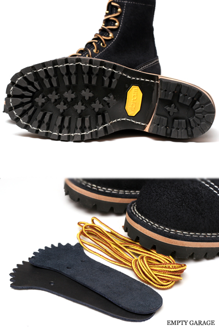 ［ウエスコ］ WESCO BOOTS JOBMASTER NAVY ROUGH OUT ALL.WHITE TOE CAP 