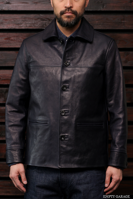 FindersKeepers　FK-CAR COAT　Horse Hide Navy　カーコート　馬革　ホースハイド