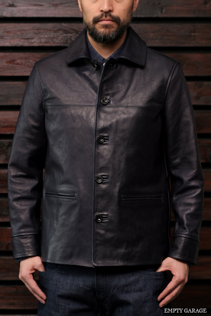 FindersKeepers　FK-CAR COAT　Horse Hide Navy　カーコート　馬革　ホースハイド